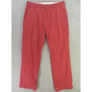 Brooks Brothers Pants Mens 33x27 Red Pink Flat Front Straight Altered!